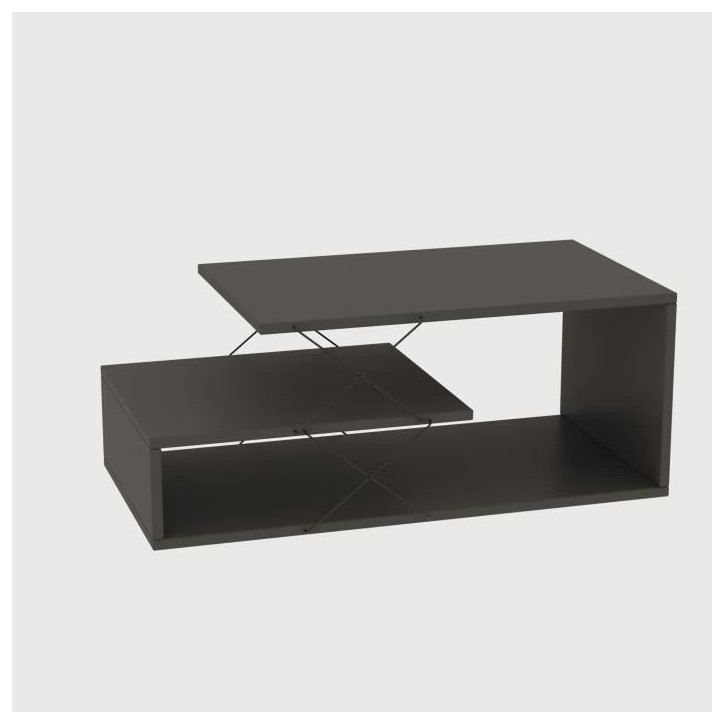 Table basse - CAYENNE - Rectangulaire - Anhtracite - 100 x 50 x 40 cm Table basse - CAYENNE - Rectangulaire - Anhtracite - 100 x 50 x 40 cm