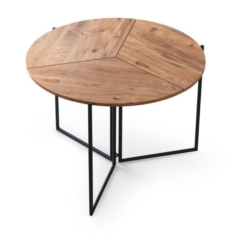 Table a manger - YAPRAK - Pin Atlantique - Ronde - 4 personnes - 100 x Table a manger - YAPRAK - Pin Atlantique - Ronde - 4 personnes - 100 x