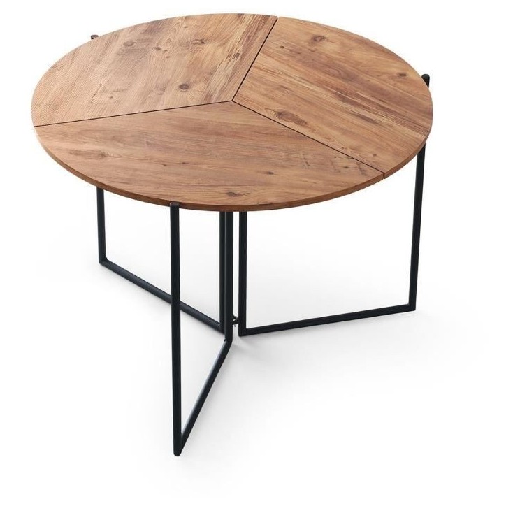 Table a manger - YAPRAK - Pin Atlantique - Ronde - 4 personnes - 100 x 100 x 72 cm Table a manger - YAPRAK - Pin Atlantique - Ronde - 4 personnes - 100 x 100 x 72 cm