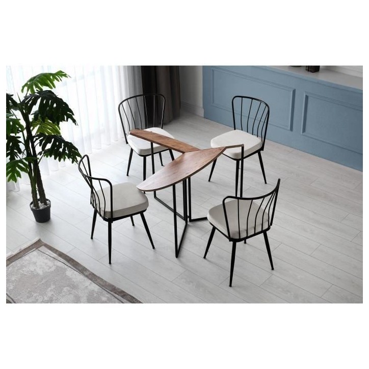 Table a manger - YAPRAK - Pin Atlantique - Ronde - 4 personnes - 100 x 100 x 72 cm Table a manger - YAPRAK - Pin Atlantique - Ronde - 4 personnes - 100 x 100 x 72 cm
