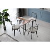 Table a manger - YAPRAK - Pin Atlantique - Ronde - 4 personnes - 100 x