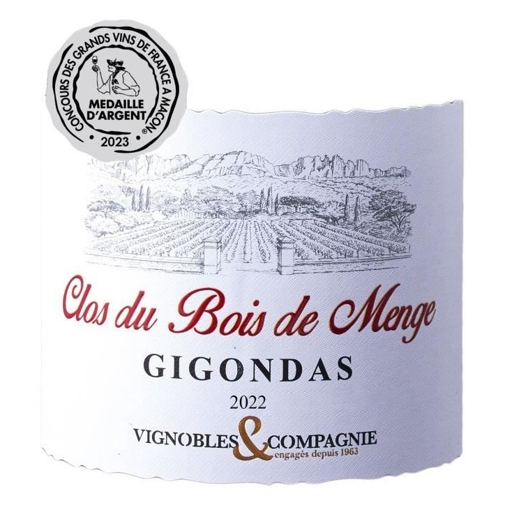 Clos du Bois de Menge 2022 Gigondas - Vin rouge de la Vallée du Rhône
