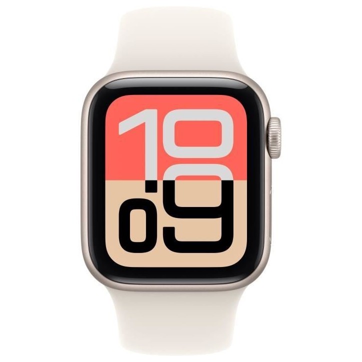 Apple Watch SE 3 GPS + Cellular - 40mm - Boîtier Starlight Aluminium - Bracelet Starlight Sport Band - M/L