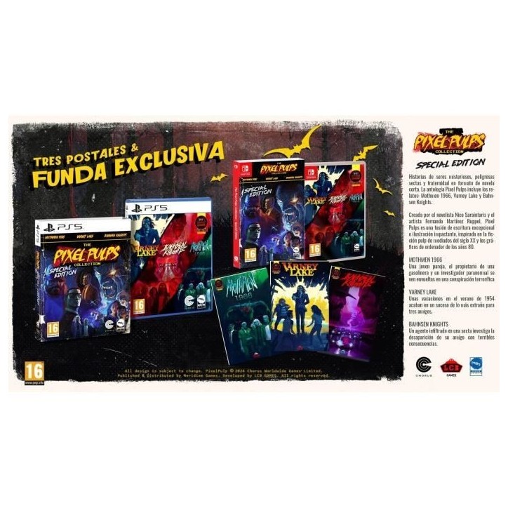 The Pixel Pulps Collection - Jeu PS5 - Special Edition - Aventure - 16+ - En boîte The Pixel Pulps Collection - Jeu PS5 - Special Edition - Aventure - 16+ - En boîte