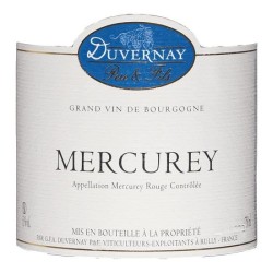 Domaine Duvernay 2022 Mercurey Rouge - Vin rouge de Bourgogne