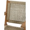 Fauteuil de jardin bas en bois d'Acacia FSC et en corde - MERIDA - Bei