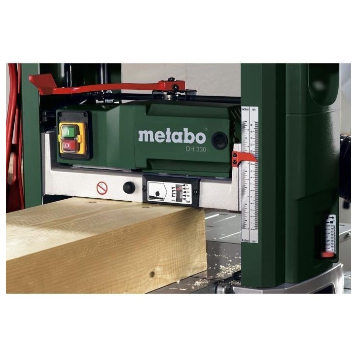 Rabot de chantier METABO DH 330 - 1800 W - Réglage précis de l'épaisseur de copeau Rabot de chantier METABO DH 330 - 1800 W - Réglage précis de l'épaisseur de copeau