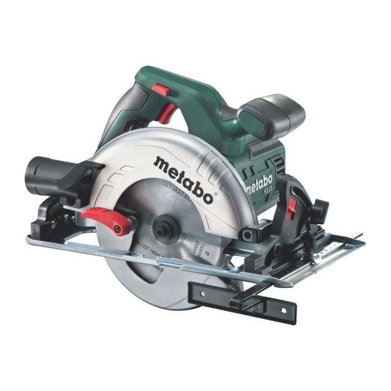 Scie circulaire METABO KS 55 - 1 200 W - Cadence de frappe 5600 cps/mi Scie circulaire METABO KS 55 - 1 200 W - Cadence de frappe 5600 cps/mi