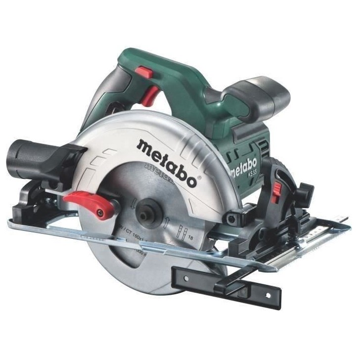 Scie circulaire METABO KS 55 - 1 200 W - Cadence de frappe 5600 cps/min - Profondeur de coupe 65 mm Scie circulaire METABO KS 55 - 1 200 W - Cadence de frappe 5600 cps/min - Profondeur de coupe 65 mm