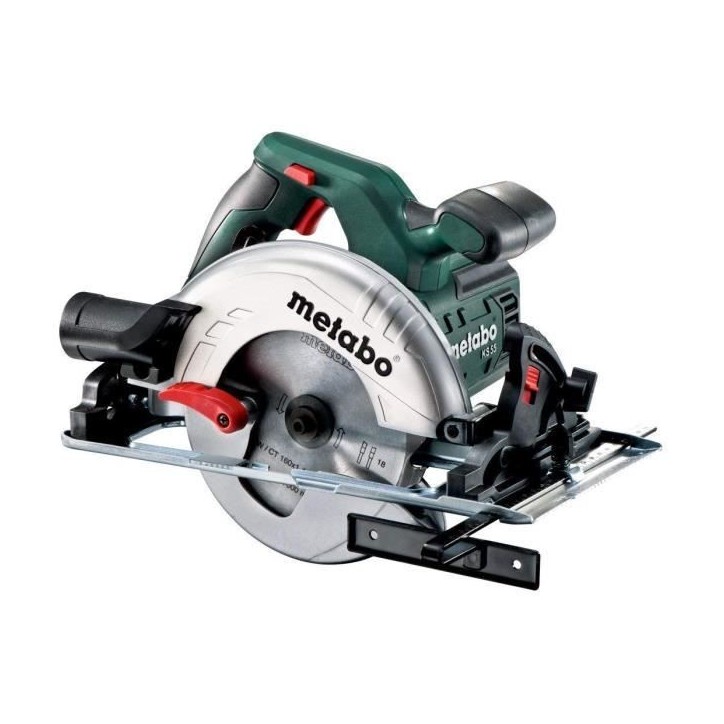 Scie circulaire METABO KS 55 - 1 200 W - Cadence de frappe 5600 cps/min - Profondeur de coupe 65 mm Scie circulaire METABO KS 55 - 1 200 W - Cadence de frappe 5600 cps/min - Profondeur de coupe 65 mm