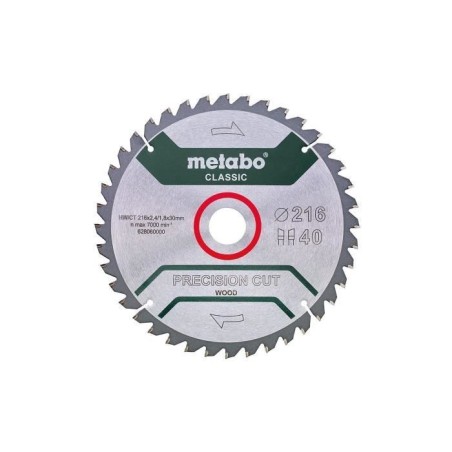 Metabo Lame de scie circulaire HW/CT 216 x 30 x 2,4/1,8