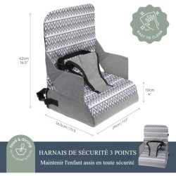 Réhausseur pour enfants - DREAMBABY - ON-THE-GO - Portable avec compa