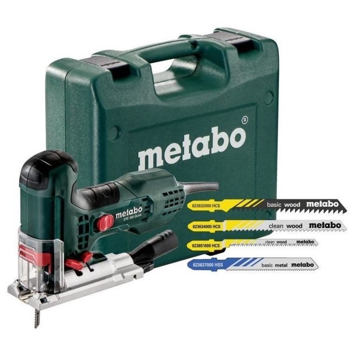 Scie sauteuse METABO STE 100 Quick - 20 lames - Vert - 710W - Bois Scie sauteuse METABO STE 100 Quick - 20 lames - Vert - 710W - Bois