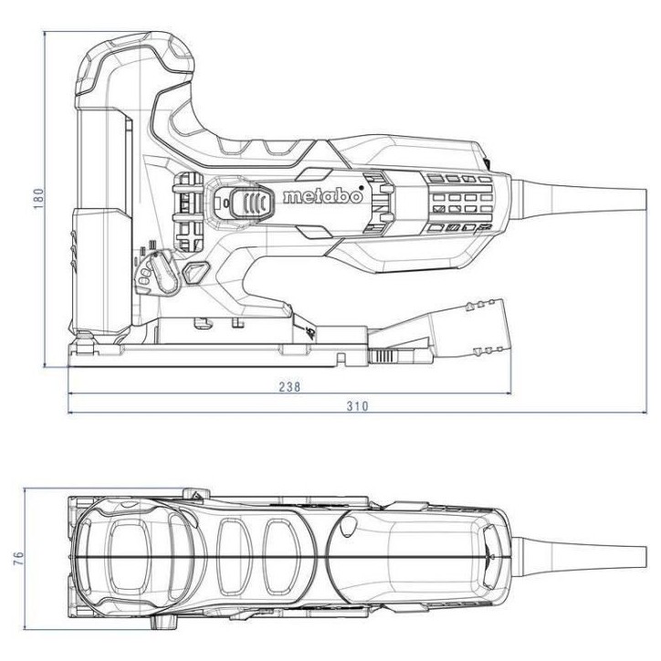Scie sauteuse METABO STE 100 Quick - 20 lames - Vert - 710W - Bois Scie sauteuse METABO STE 100 Quick - 20 lames - Vert - 710W - Bois