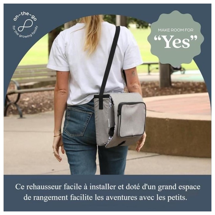 Réhausseur pour enfants - DREAMBABY - ON-THE-GO - Portable avec compartiments de rangement - Léger, compact et facile a transp Réhausseur pour enfants - DREAMBABY - ON-THE-GO - Portable avec compartiments de rangement - Léger, compact et facile a transp