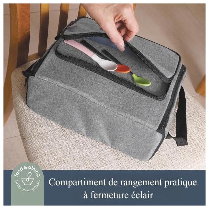 Réhausseur pour enfants - DREAMBABY - ON-THE-GO - Portable avec compartiments de rangement - Léger, compact et facile a transp Réhausseur pour enfants - DREAMBABY - ON-THE-GO - Portable avec compartiments de rangement - Léger, compact et facile a transp