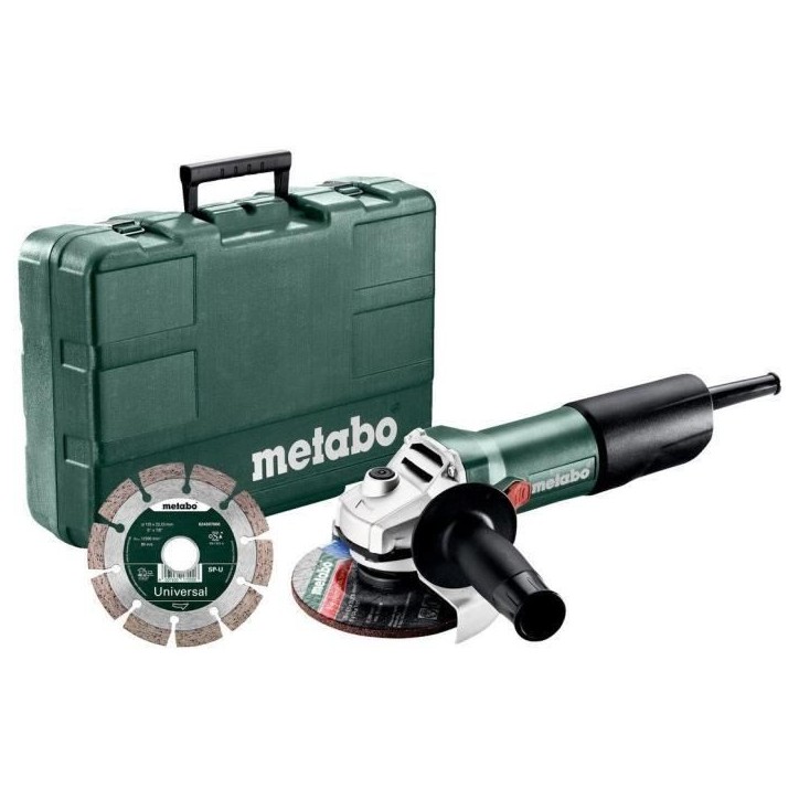 Meuleuse d'angle filaire METABO W 850-125 - Disque diamanté inclus Meuleuse d'angle filaire METABO W 850-125 - Disque diamanté inclus