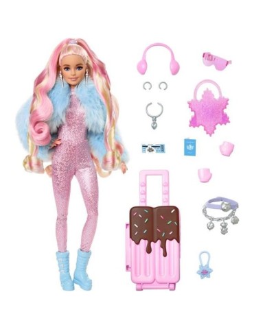 Poupée mannequin Barbie Extra Neige - Barbie - HPB16 - 15 vetements et accessoires inclus