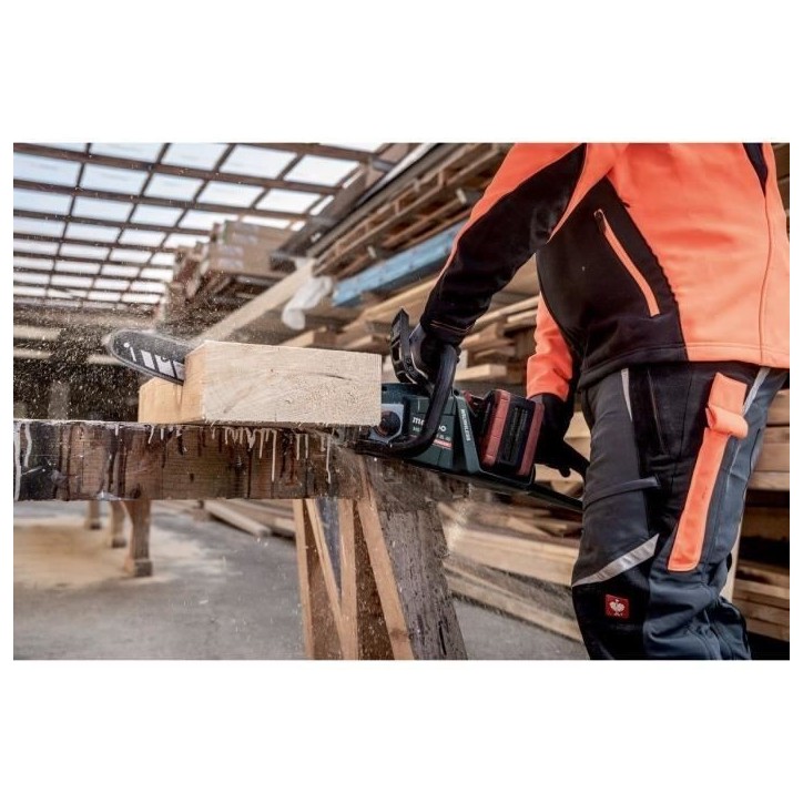 Tronçonneuse sans fil METABO MS 36-18 LTX BL 40 T- 18 V - Carton Tronçonneuse sans fil METABO MS 36-18 LTX BL 40 T- 18 V - Carton