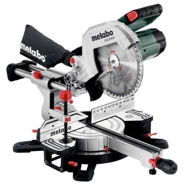 Scie a onglets radiale METABO KGS 254 M - 1500 W - 254 mm - Precision Cut Line LED Scie a onglets radiale METABO KGS 254 M - 1500 W - 254 mm - Precision Cut Line LED