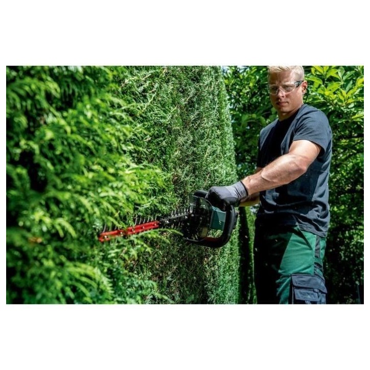 Taille-haies sans fil METABO HS 18 LTX BL 75 - Moteur Brushless - Poignée rotative - Protection de lame Taille-haies sans fil METABO HS 18 LTX BL 75 - Moteur Brushless - Poignée rotative - Protection de lame