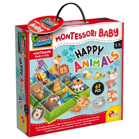 Boîte d'apprentissage Tri animaux - Jeu Montessori - LISCIANIGIOCHI -