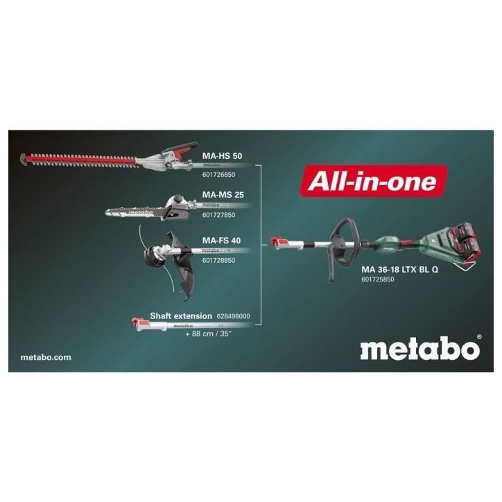 Accessoire pour débroussailleuse - METABO - MA-FS 40 - 18 V Accessoire pour débroussailleuse - METABO - MA-FS 40 - 18 V