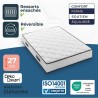 Matelas 180 x 200 cm - Hauteur 27 cm - 770 ressorts ensachés - 7 zone