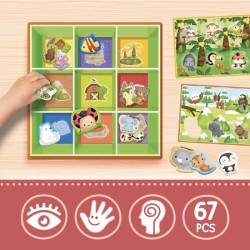 Boîte d'apprentissage Tri animaux - Jeu Montessori - LISCIANIGIOCHI -