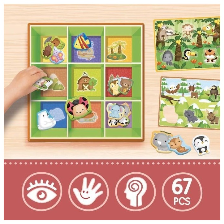 Boîte d'apprentissage Tri animaux - Jeu Montessori - LISCIANIGIOCHI - Jeu de classification, Apprentissage des habitats Boîte d'apprentissage Tri animaux - Jeu Montessori - LISCIANIGIOCHI - Jeu de classification, Apprentissage des habitats