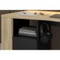 Bureau Gamer - META - Chene / Noir - 152 x 61,5 x 86,7 cm - PARISOT