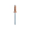 RAPID - Rivets cuivre Ø4,8 x 12mm, rivets aveugles pour placo, paroie