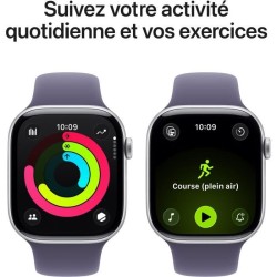 Apple Watch Series 11 GPS - 46mm - Boîtier Silver Aluminium - Brac