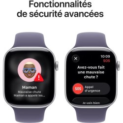 Apple Watch Series 11 GPS - 46mm - Boîtier Silver Aluminium - Brac