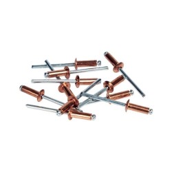 RAPID - Rivets cuivre Ø4,8 x 12mm, rivets aveugles pour placo, paroie