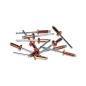 RAPID - Rivets cuivre Ø4,8 x 12mm, rivets aveugles pour placo, paroies creuses - Boîte 50 + 1 Foret - (5001467)