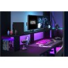 Lit mezzanine combiné enfant LED Gamer ONLINE - 90 x 200 cm - Noir ma