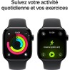 Apple Watch Series 11 GPS + Cellular - 42mm - Boîtier Jet Black Alu
