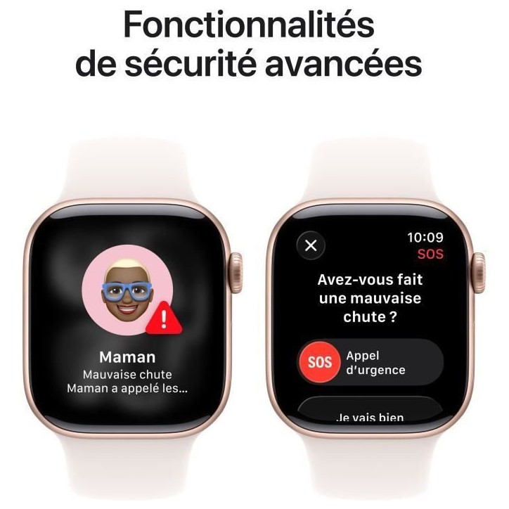 Apple Watch Series 11 GPS + Cellular - 42mm - Boîtier Rose Gold Aluminium - Bracelet Light Blush Sport Band - S/M Apple Watch Series 11 GPS + Cellular - 42mm - Boîtier Rose Gold Aluminium - Bracelet Light Blush Sport Band - S/M
