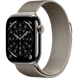 Apple Watch Series 11 GPS + Cellular - 42mm - Boîtier Natural Titan