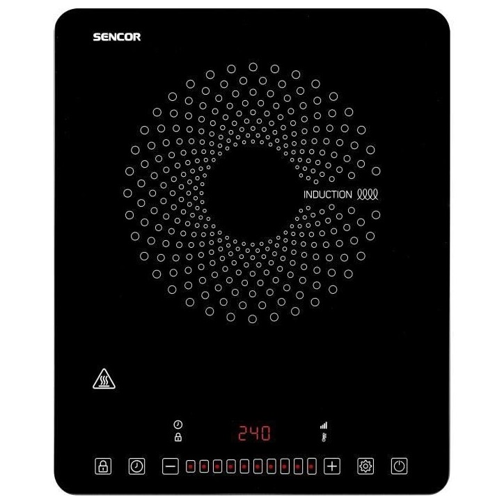 Plaque de cuisson a induction - SENCOR - SCP 3701BK - 2000 W - 1 foyer - Noir Plaque de cuisson a induction - SENCOR - SCP 3701BK - 2000 W - 1 foyer - Noir
