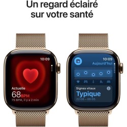 Apple Watch Series 11 GPS + Cellular - 42mm - Boîtier Gold Titanium