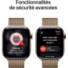 Apple Watch Series 11 GPS + Cellular - 42mm - Boîtier Gold Titanium