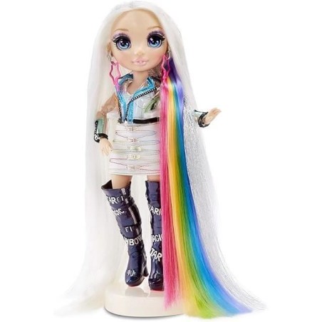 Rainbow High Hair Studio|Studio de coiffure - 1 poupée 27 cm + produits de coloration pour cheveux et accessoires