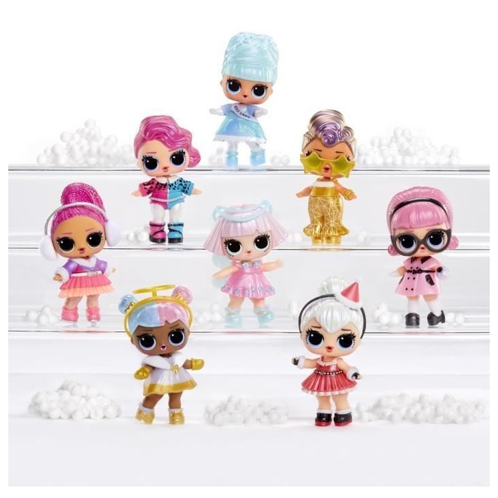 Poupée a collectionner - MGA - Winter Snow Tot - 7,5 cm - Surprise de neige magique - 7 accessoires Poupée a collectionner - MGA - Winter Snow Tot - 7,5 cm - Surprise de neige magique - 7 accessoires