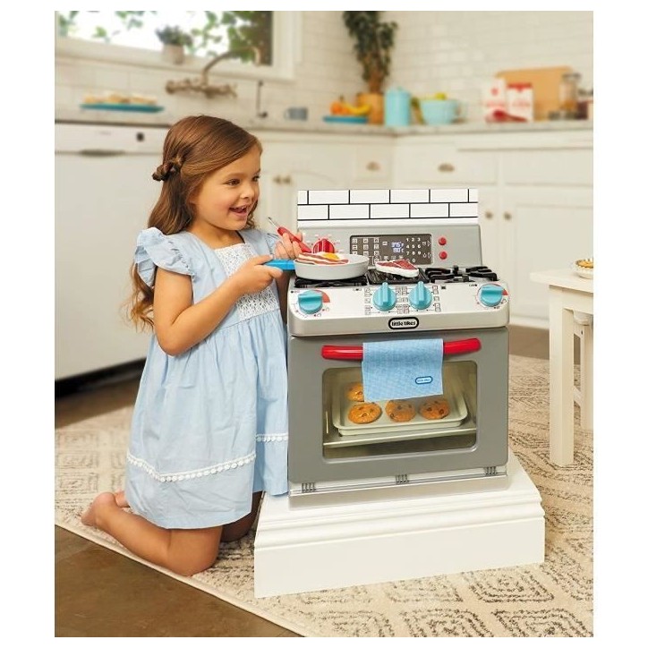 Little Tikes - Mon Premier Four Electronique - Interactif & Réaliste avec Sons - Appareil Ménager de Simulation pour Enfants