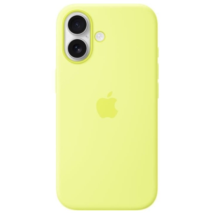 APPLE iPhone 17 - Coque en silicone avec MagSafe - Neon Yellow