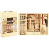 Armoire a outils en bois avec de vrais outils - PLANETE BOIS - FSC - 2