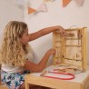 Armoire a outils en bois avec de vrais outils - PLANETE BOIS - FSC - 2