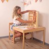 Armoire a outils en bois avec de vrais outils - PLANETE BOIS - FSC - 2